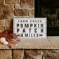 Pumpkin Patch Sign