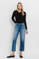 High Rise Crop Straight Jeans