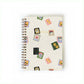 Floral Stamps Small Lined Notebook