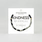 Morse Code Bracelet | KINDNESS: Light Grey & Lilac