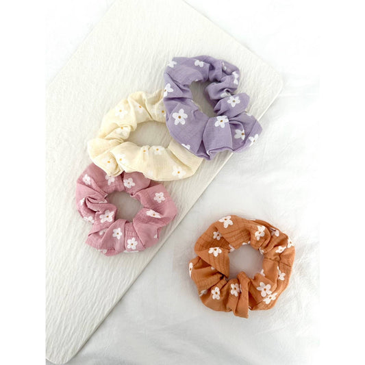 Assorted 5 Flower Scrunchies