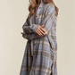 Snowfall Long Plaid Shacket