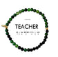 Morse Code Bracelet | TEACHER: Moss Agate & Blue Sandstone