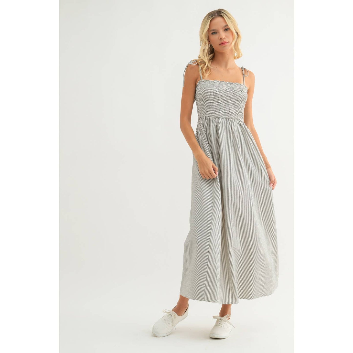 Echo Striped Maxi Dress