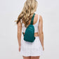 Beyond The Horizon Sling Backpack in Black