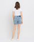 Loretta High Rise Midi Denim Shorts