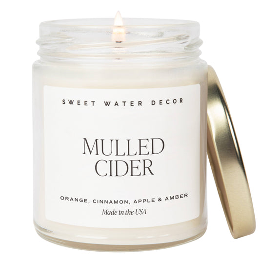 Mulled Cider 9 oz Soy Candle - Fall Decor & Gifts