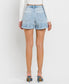 Mid Rise Boyfriend Denim Shorts