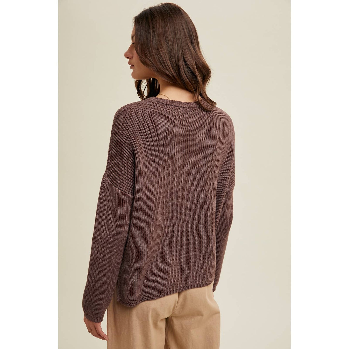 Midnight Drop Shoulder Sweater