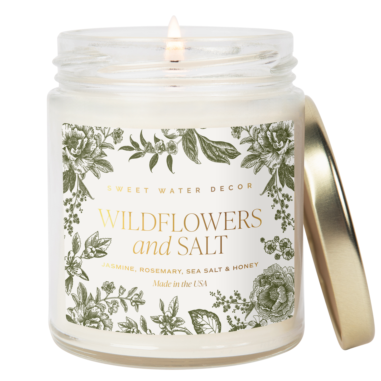 Wildflowers and Salt 9 oz Soy Candle