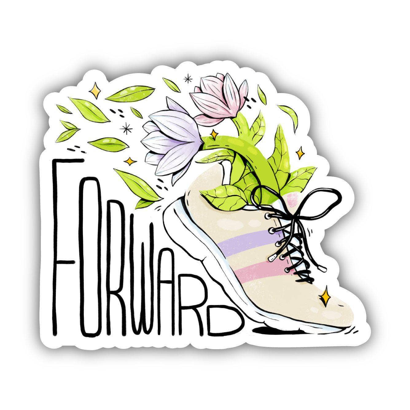 Moving Forward Sticker