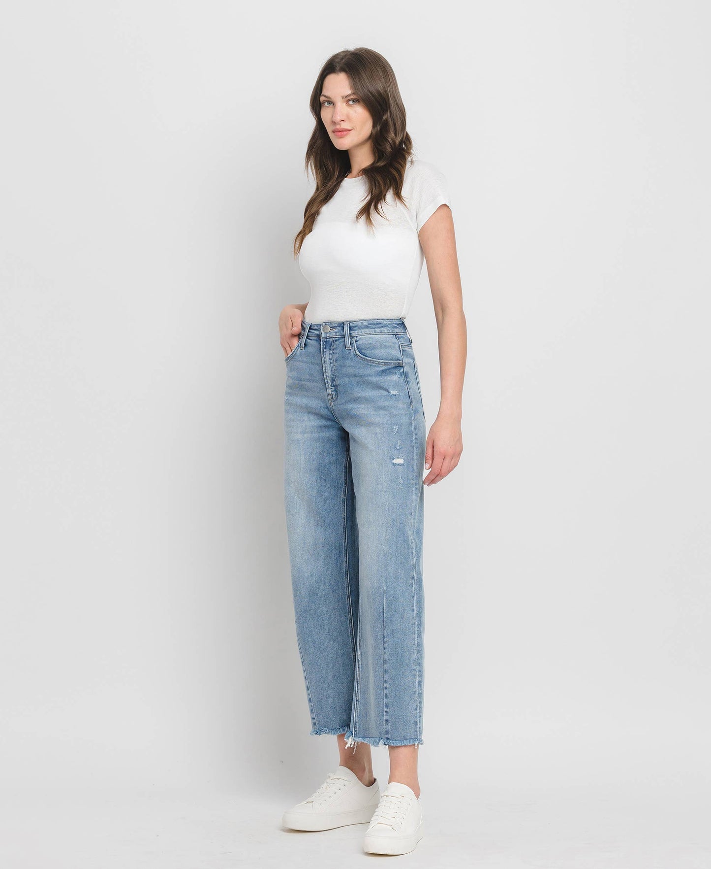 High Rise Barrel Jeans