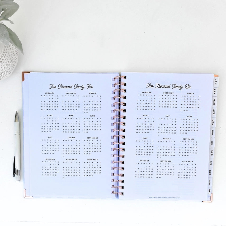 2025 Pressed Coffee Planner in Powder Blue