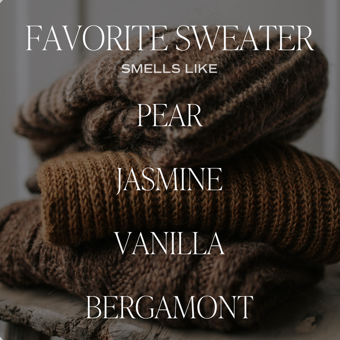 Favorite Sweater 15 oz Soy Candle