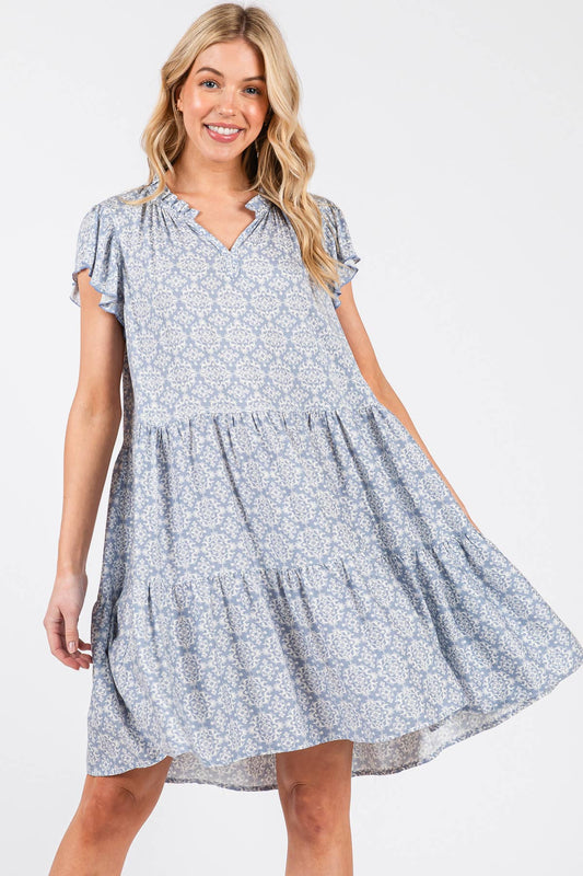 Adia Floral Flowy Dress