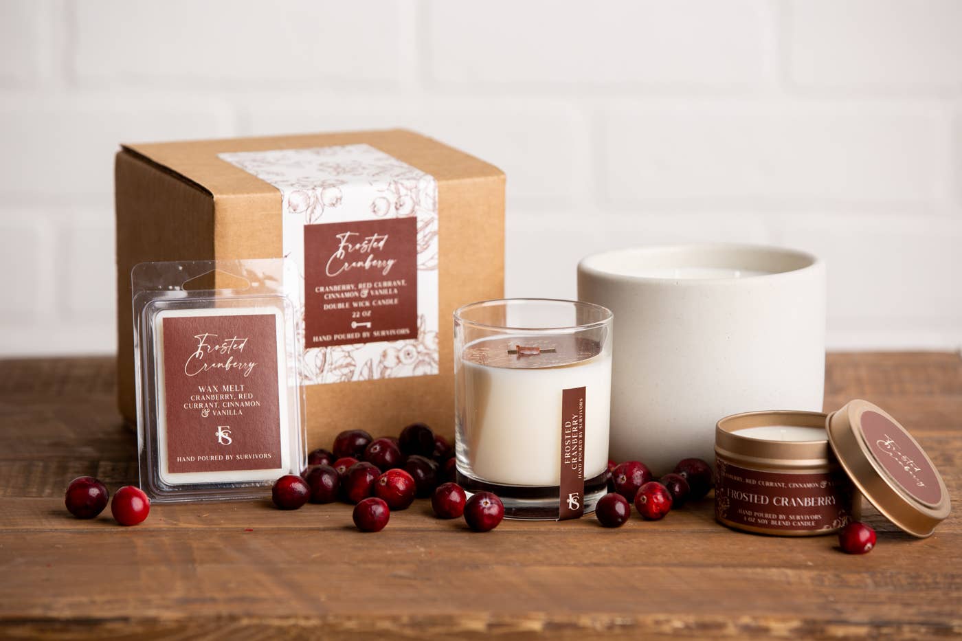 Frosted Cranberry 4 oz Candle