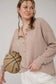 Falling For It Taupe Long Sleeve