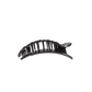 Flat Round Hair Clip | Small | Jet Black Quilted