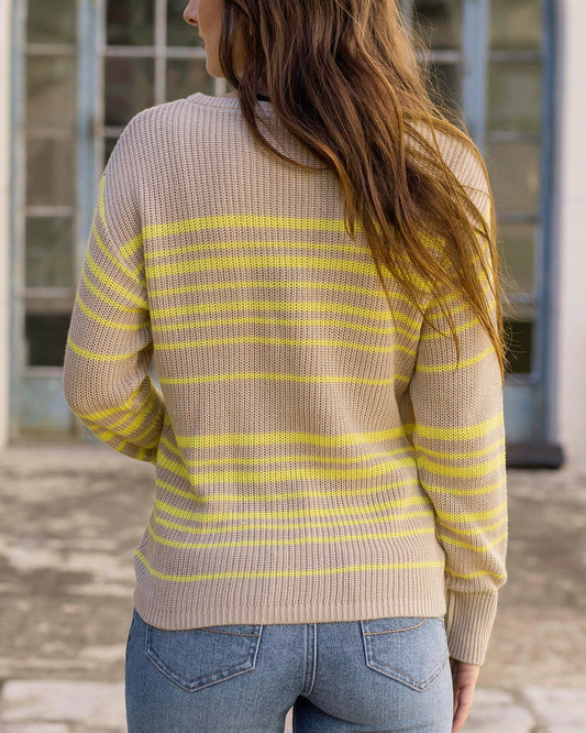 Lemon Lines Lightweight Sweater