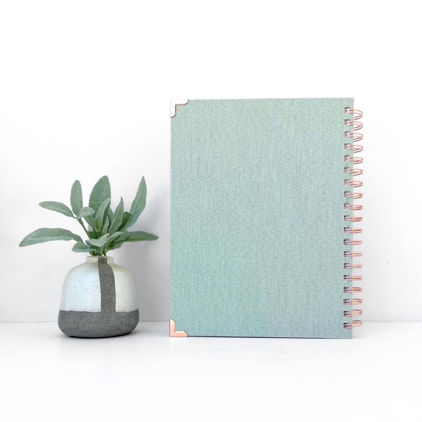 2025 Pressed Coffee Planner in Sage Green