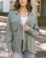 Utility Shirt Jacket in Sage