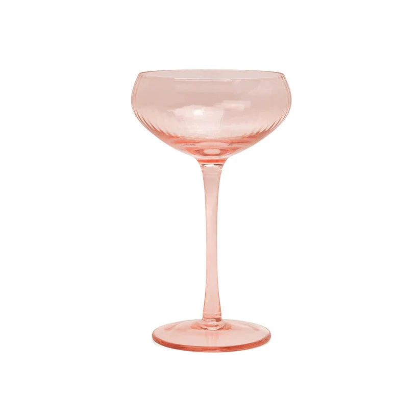 The Lou Coupe Glassware in Blush