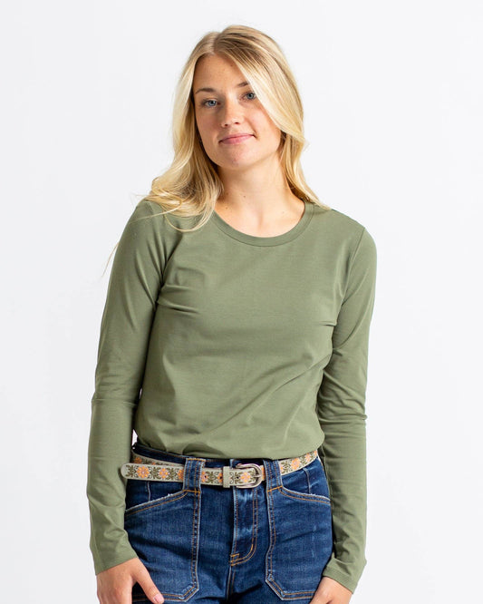 Essential Long Sleeve in Eucalyptus