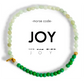 3mm Morse Code Bracelet | JOY: Green & Green Aventurine