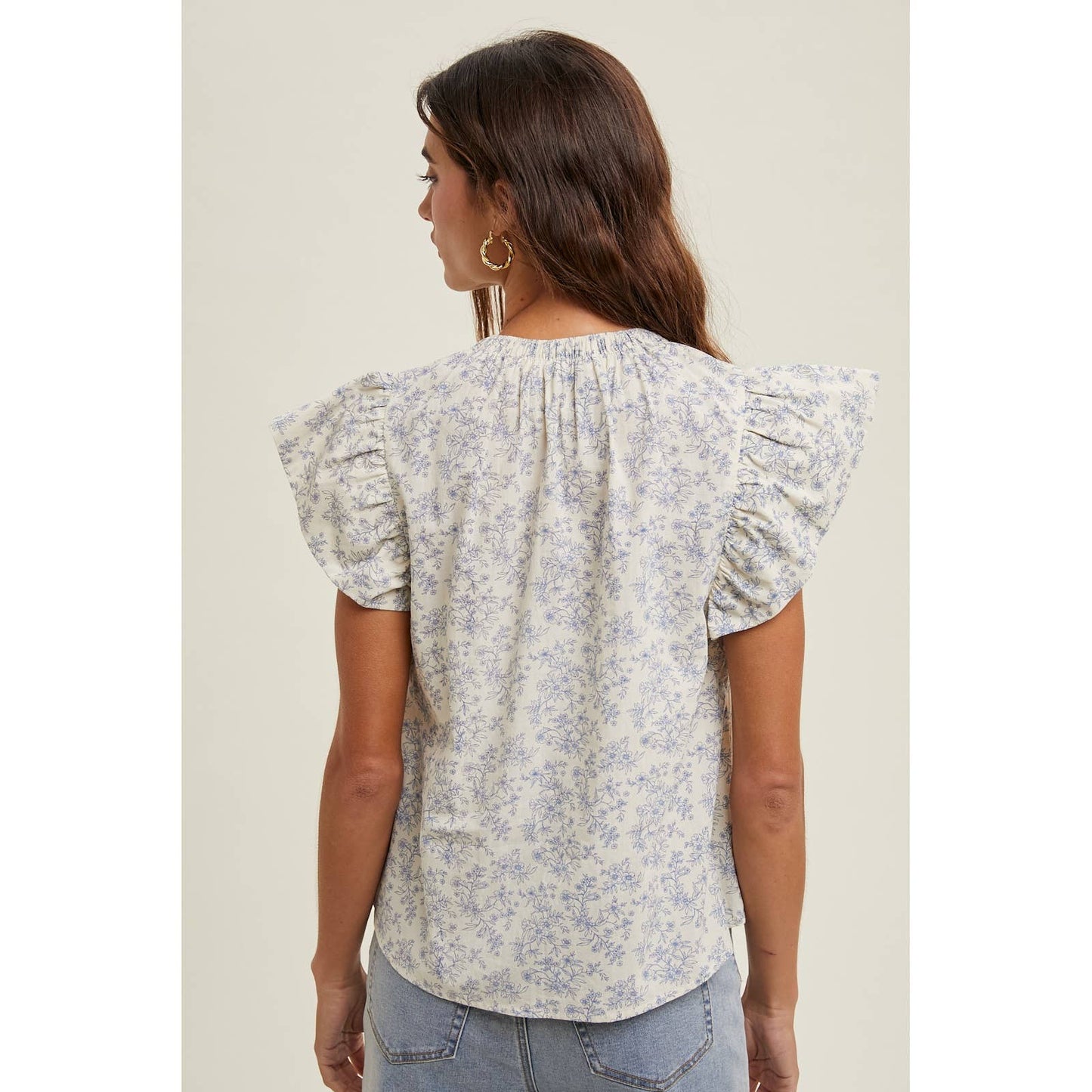 Belleann Ruffle Sleeve Blouse