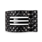 Flat Rectangle Hair Clip | Large | Jet Black Quilted