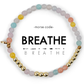 Gold Morse Code Bracelet | BREATHE: Multicolored Quartz