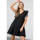 Belleann Flutter Sleeve Mini Dress