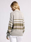 Aaliyah Sweater in Gray Moss Stripe