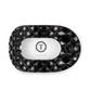 Flat Round Hair Clip | Large | Jet Black Quilted