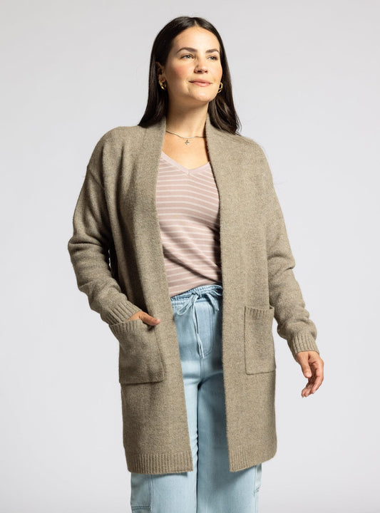 Avani Cardigan in Stone