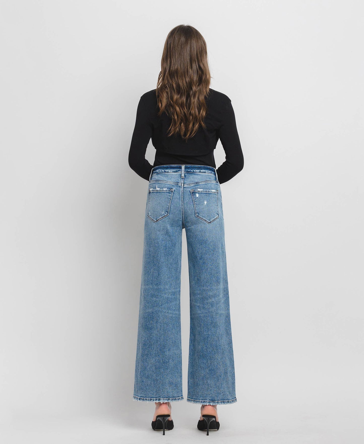 High Rise Wide Leg Jeans