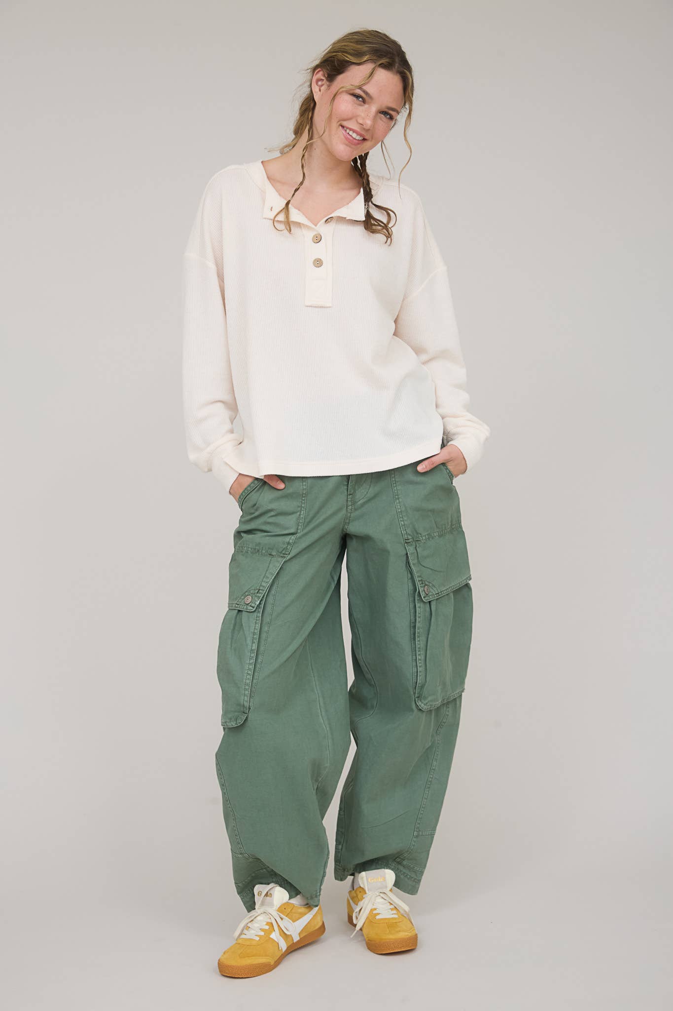 Falling For It Cream Long Sleeve