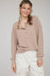 Falling For It Taupe Long Sleeve