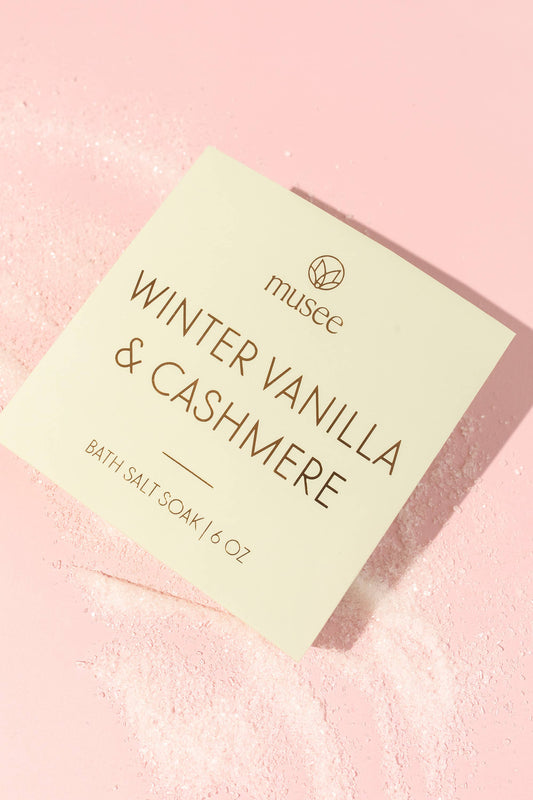 Winter Vanilla & Cashmere Mini Bath Salt Soak