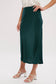 Evergreen Midi Satin Skirt