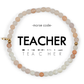 Morse Code Bracelet | TEACHER: Moss Agate & Blue Sandstone