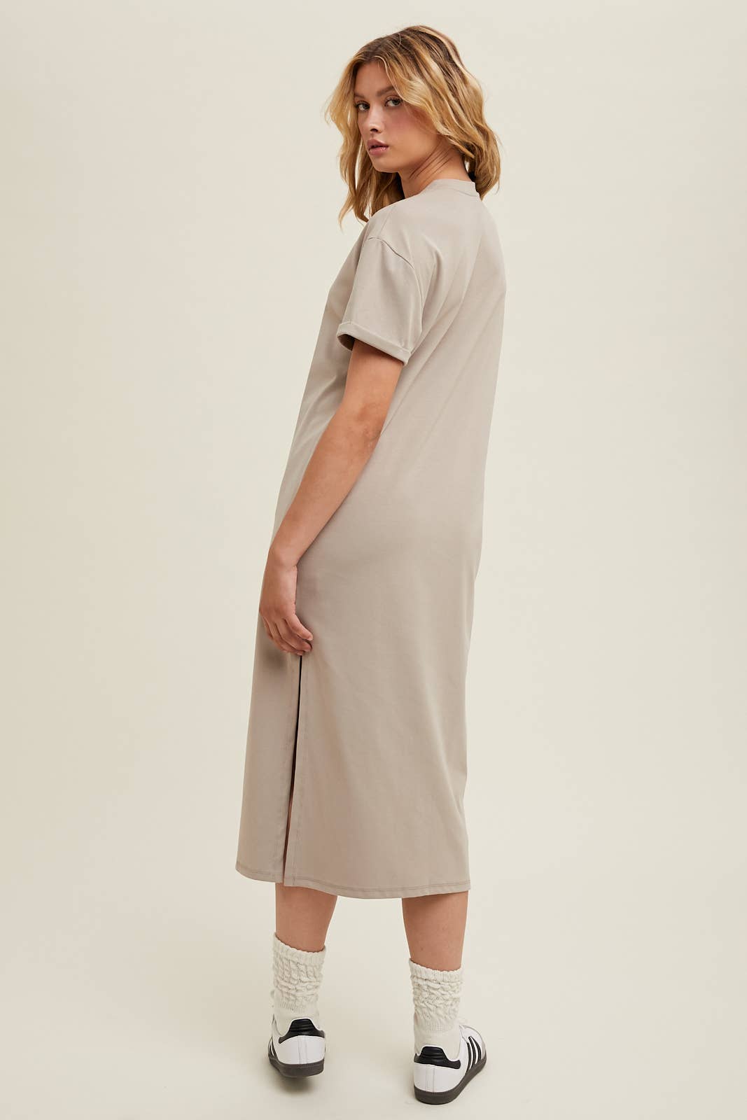 Leah Casual Midi Tee Dress