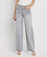 High Rise Wide Leg Light Gray Jeans