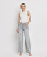 High Rise Wide Leg Light Gray Jeans