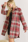 Cranberry Long Plaid Shacket