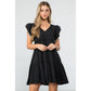 Belleann Flutter Sleeve Mini Dress