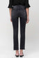 High Rise Cropped Straight Jeans in Black