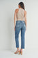 Mid Rise Classic Straight Medium Wash Jeans