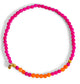 3mm Morse Code Bracelet | LOVE: Bright Pink & Orange