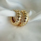 Ryan Croissant Hoops Earrings Gold Filled